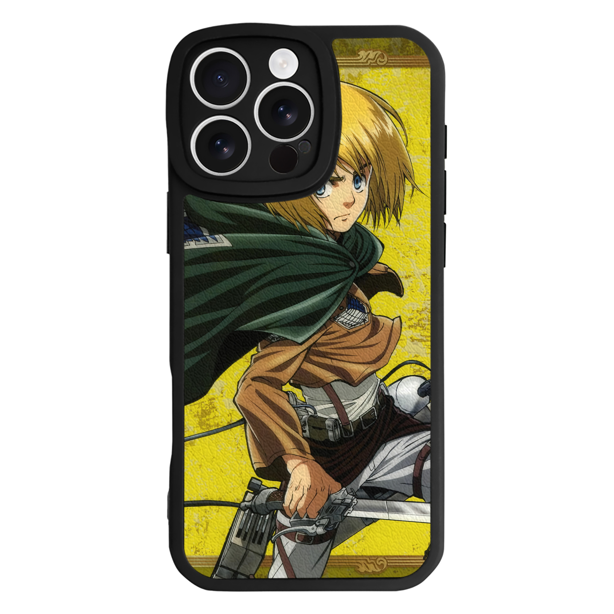 （画像用） 進撃の巨人 Attack on Titan 【iPhone 16シリーズ対応】シリコンスマホケース（レザー調） 材質：シリコン